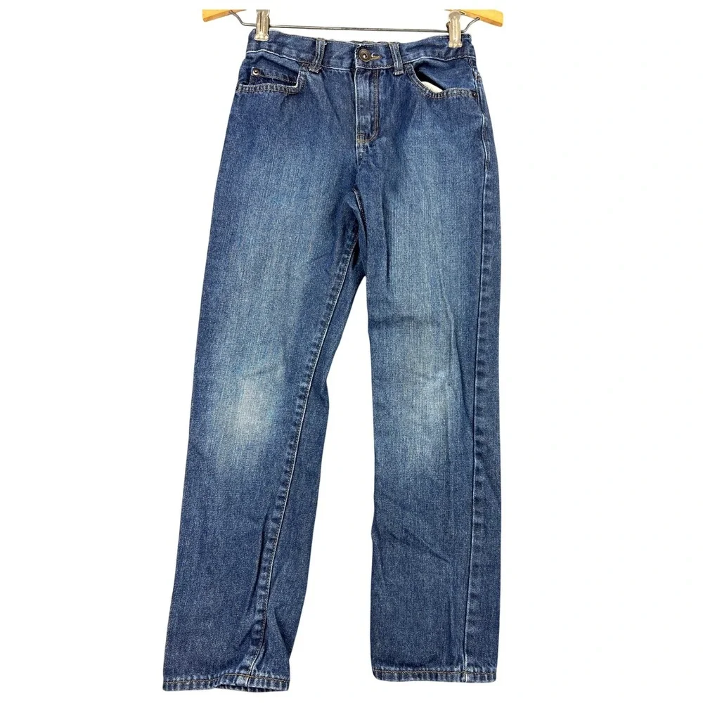 The Children's Place Straight Jeans Kids Size 10 Medium Wash Blue Cotton Denim